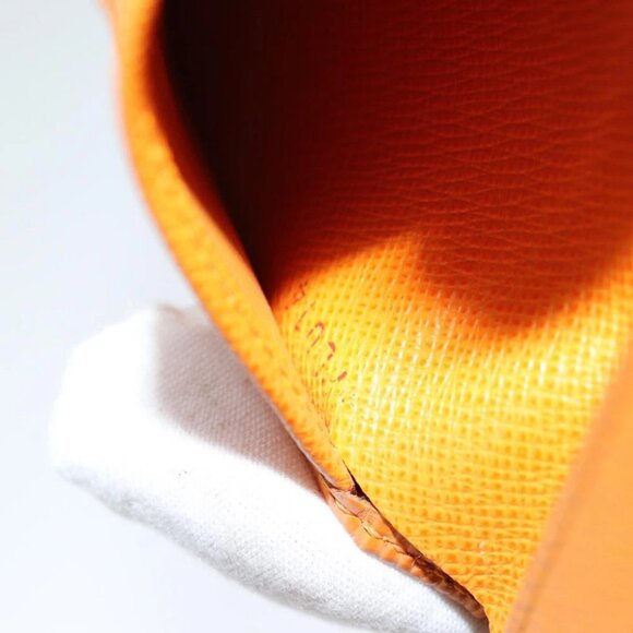 LOUIS VUITTON Epi Portefeuille Elise Wallet Orange Mandarin M6348H LV Auth 82176 - Picture 12 of 15